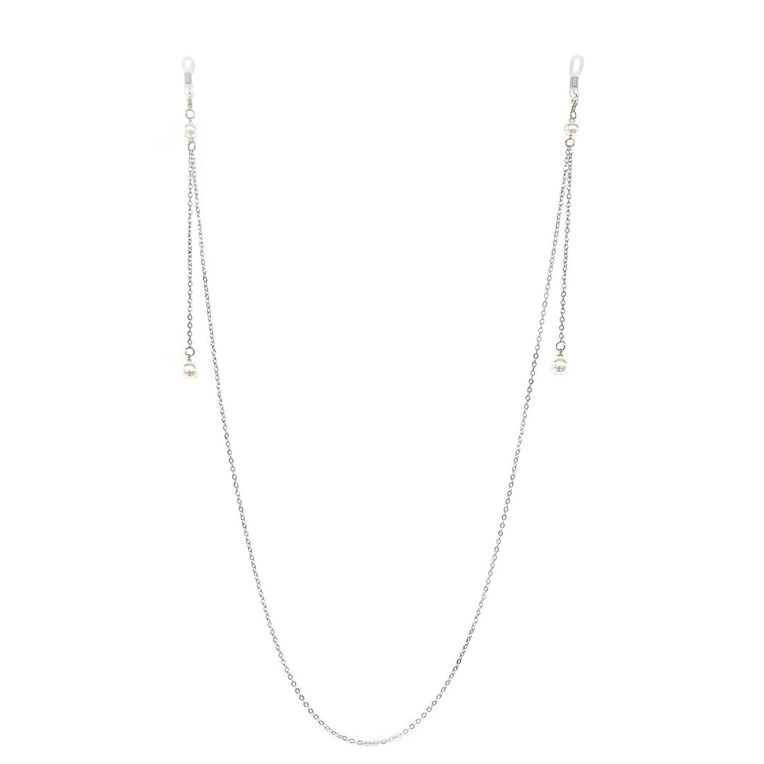 Elegant Pearl-Enhanced Eyewear Chain Bowlift