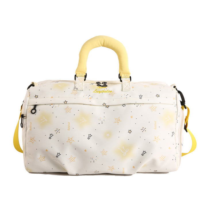 Star-Patterned Travel Duffle Bag Bowlift