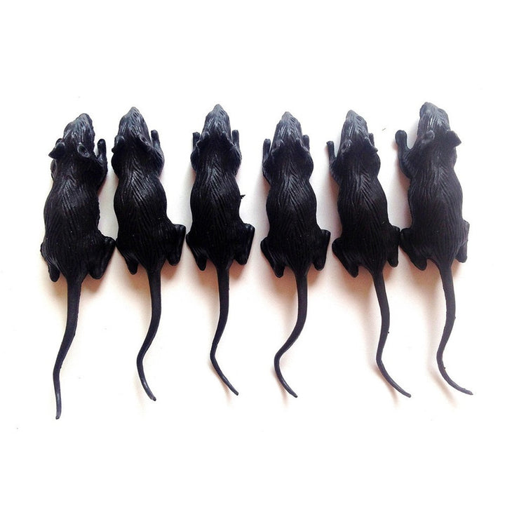 Realistic Black Mouse Toy Bowlift