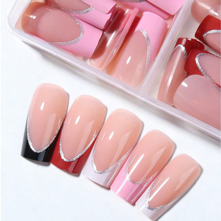 Acrylic nail set with elegant and versatile designs Bowlift