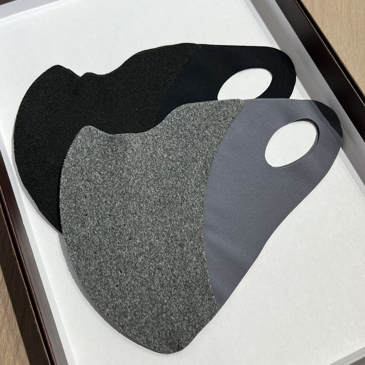 Contoured Neoprene Reusable Face Mask with Breathable Perforated Panel Bowlift