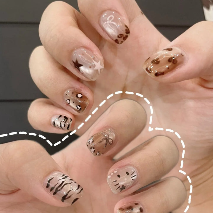 Decorative Animal-Themed Nail Art Extensions