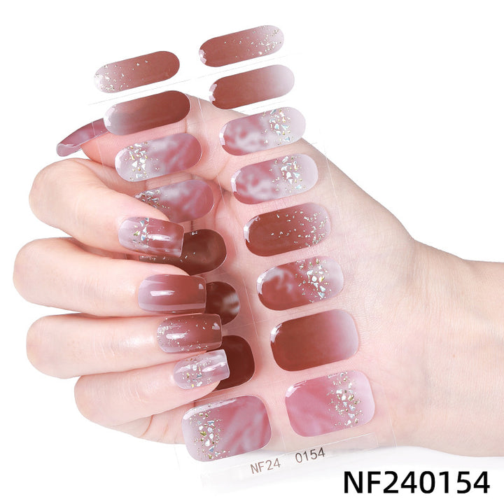 Elegant French Tip Nail Wraps