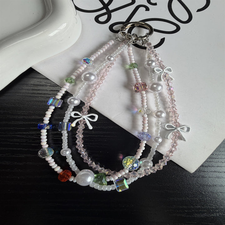 Playful Beaded Charm Keychain Bowlift