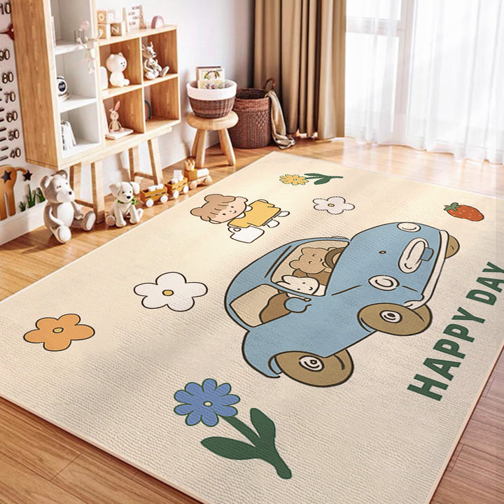 Playful Animal-Themed Area Rug Bowlift