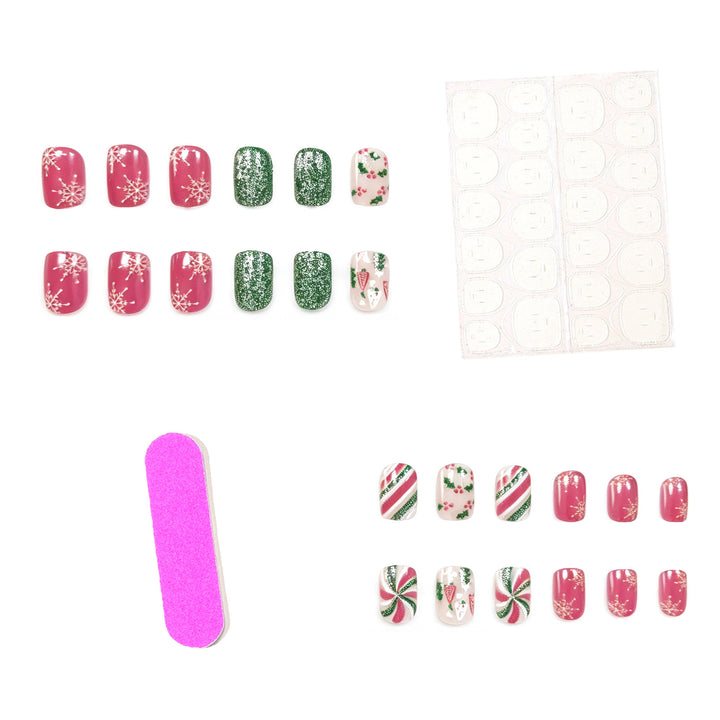 Festive Holiday Nail Art Set Bowlift