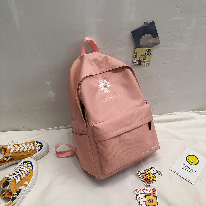 Stylish Embroidered Backpack Bowlift