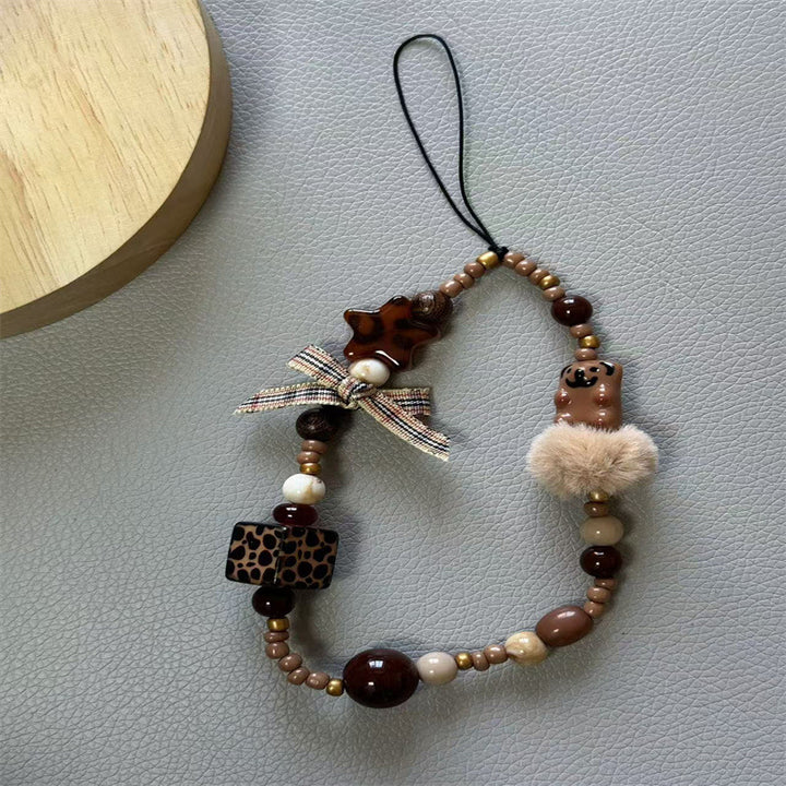 Beaded Charm Keychain Holder Bowlift 1790134395