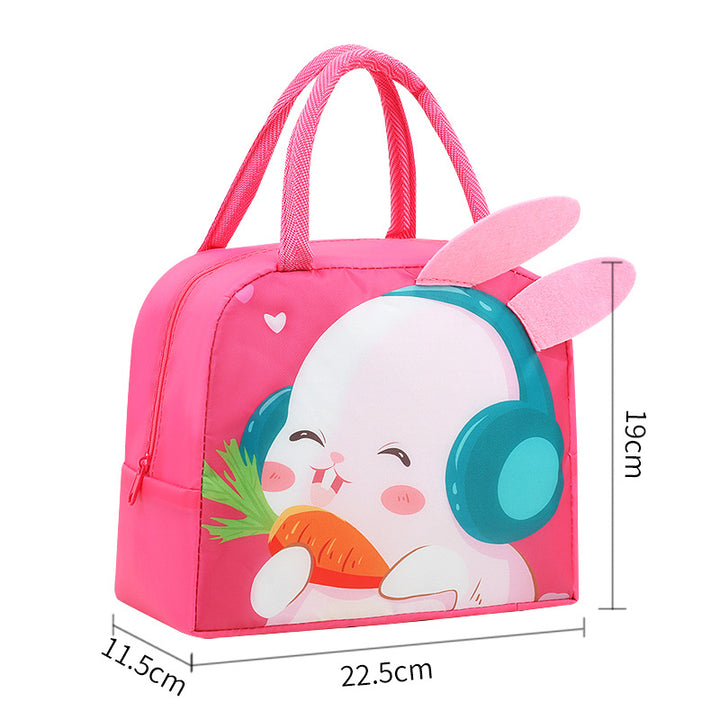 Cute Rabbit-Themed Insulated Lunch Bag