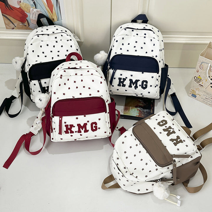 Casual Star-Patterned Backpack Bowlift 1791204760