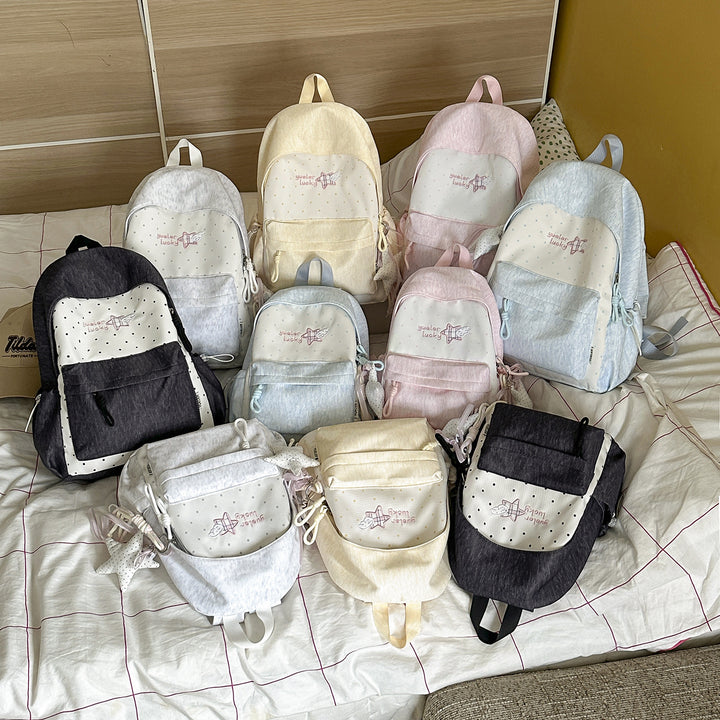 Adorable Star-Embellished School Backpack Bowlift