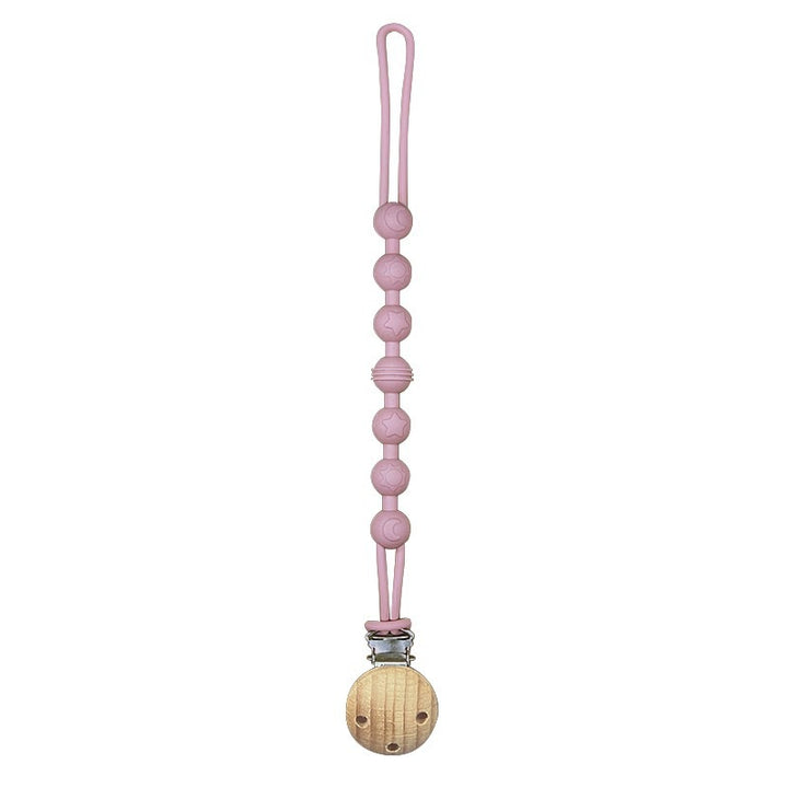 Infant Teething Bead Pacifier Holder Clip with Secure Clamp
