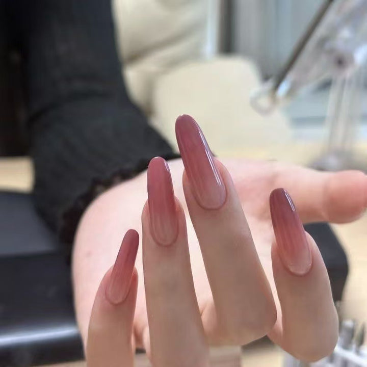 Glamorous Ombre Acrylic Nail Extensions Bowlift