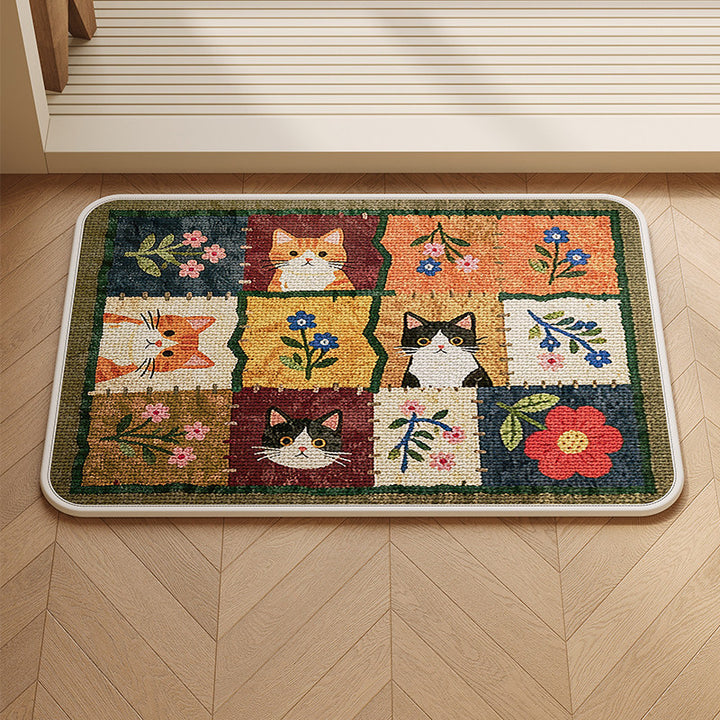 Playful Cartoon-Themed Indoor Mat