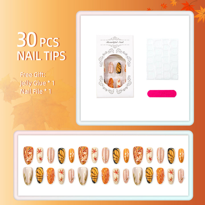Artistic Seasonal Press-On Nail Set