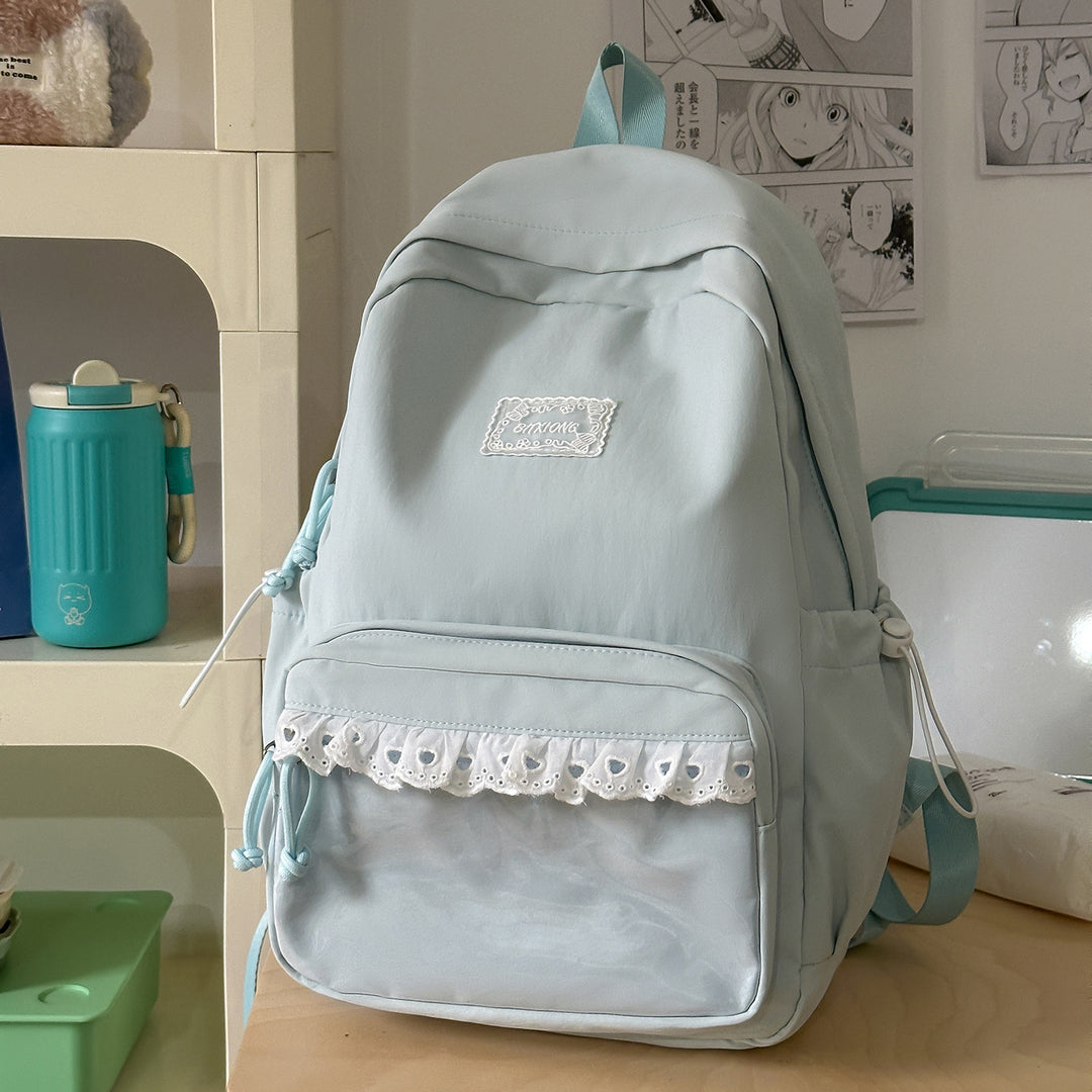 Stylish Ruffled Backpack Bowlift