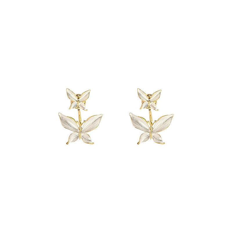 Delicate Butterfly-Inspired Stud Earrings Bowlift