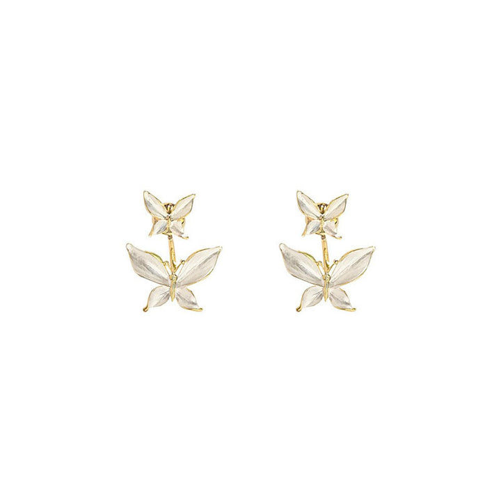 Delicate Butterfly-Inspired Stud Earrings Bowlift