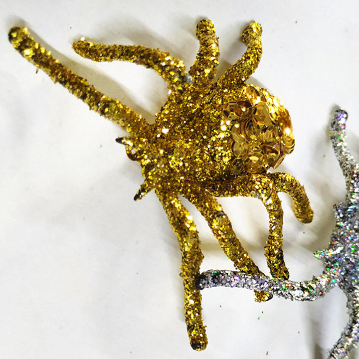 Sparkling Glitter Spider Decorations Bowlift