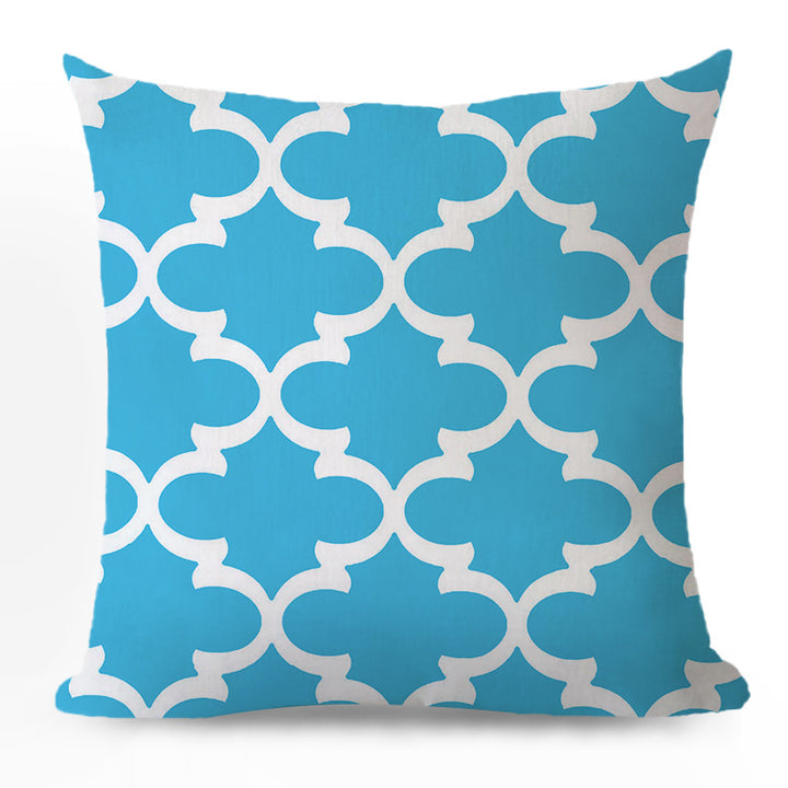 Decorative cushion cover with chevron zigzag pattern and concealed zipper Bowlift