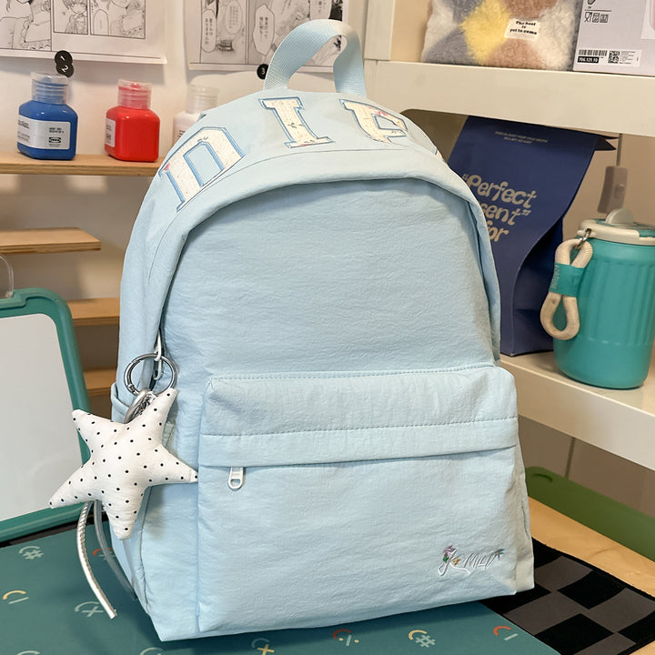 Stylish Casual Backpack with Star Charm Bowlift