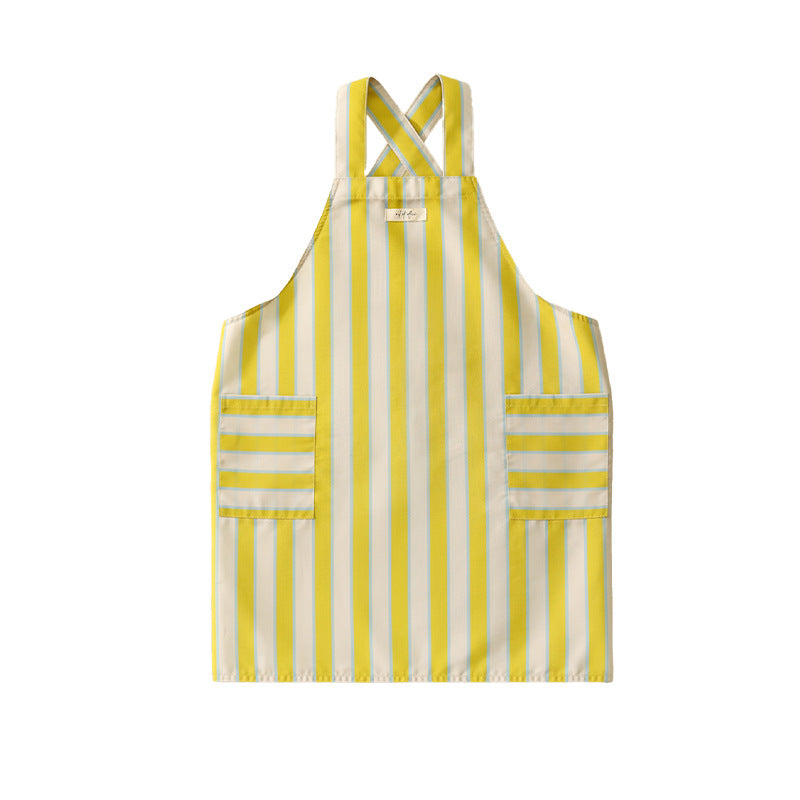 Bib apron with crossed straps and large front pockets Bowlift