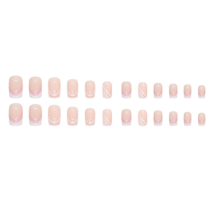 Elegant French Tip Acrylic Nail Design Bowlift