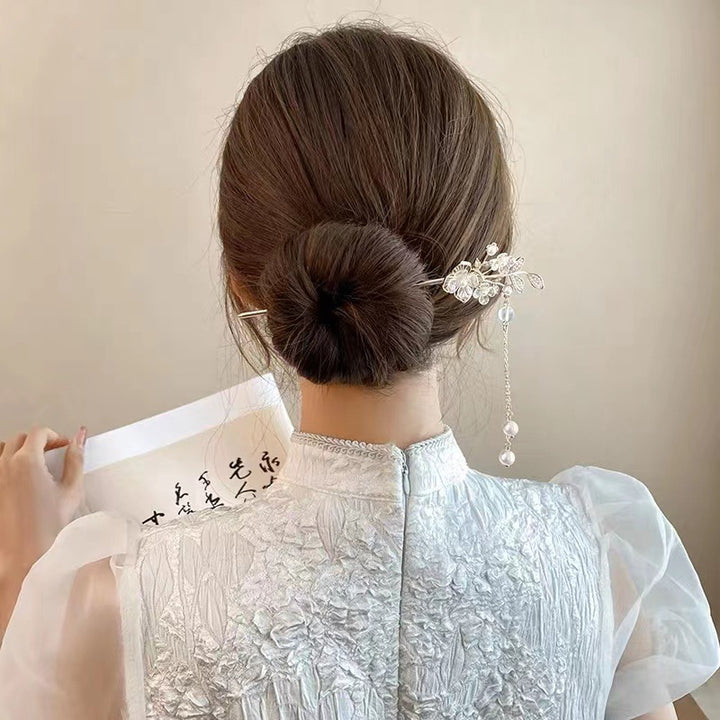 Artistic Floral Hair Clip Bowlift