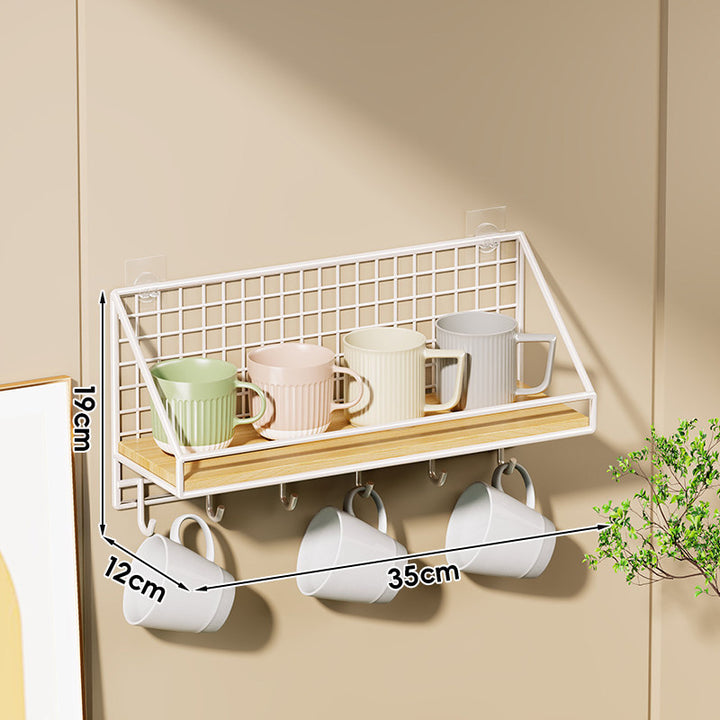Wall-Mounted Kitchen Organizer Shelf