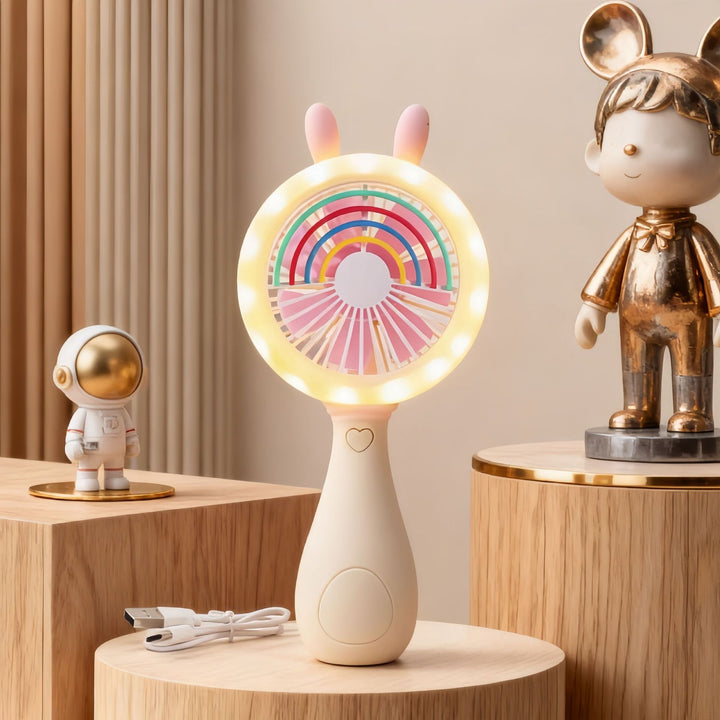 Ladies portable mini hand fan in creative animal design Bowlift