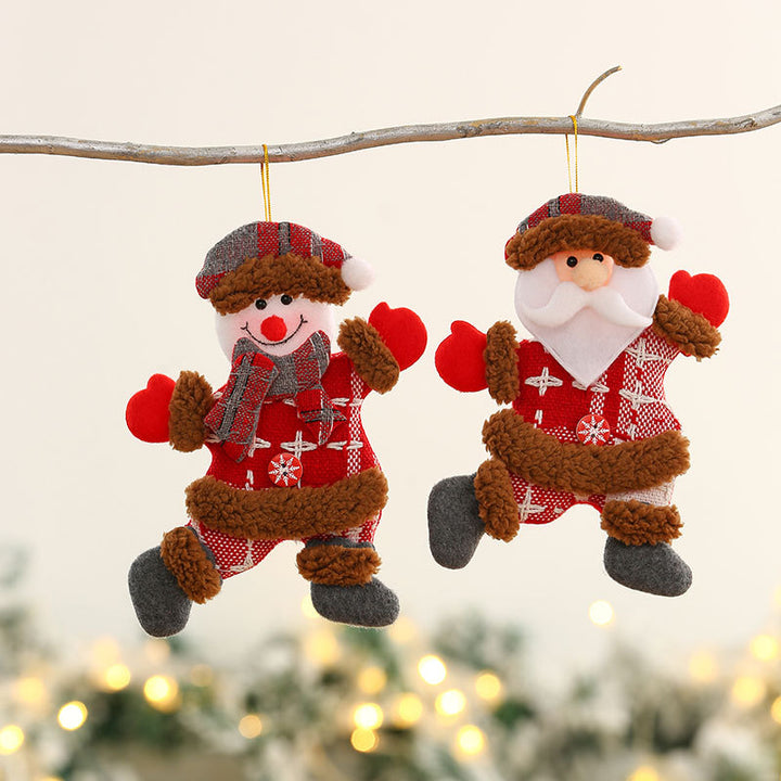 Decorative Plush Santa Figurine Bowlift