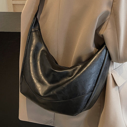 Slouchy Leather Shoulder Bag