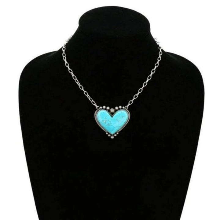 Artisan Heart-Shaped Pendant Necklace Bowlift