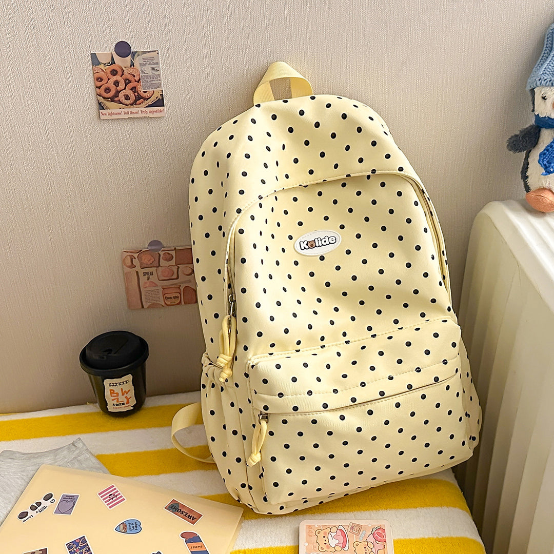 Stylish Polka Dot Lightweight Backpack Bowlift