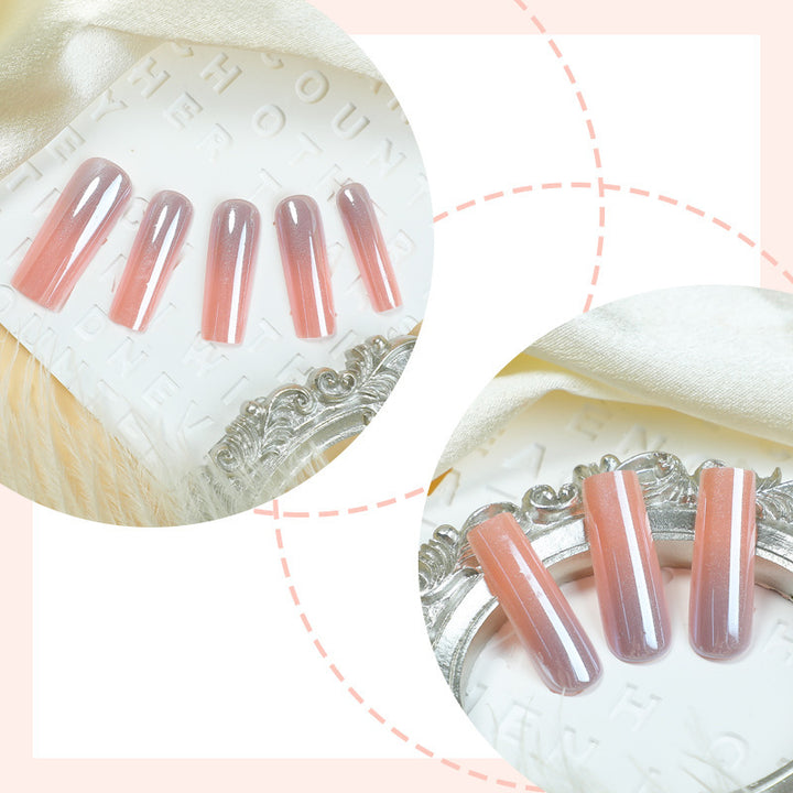 Artificial nail set with elegant ombre effects Bowlift