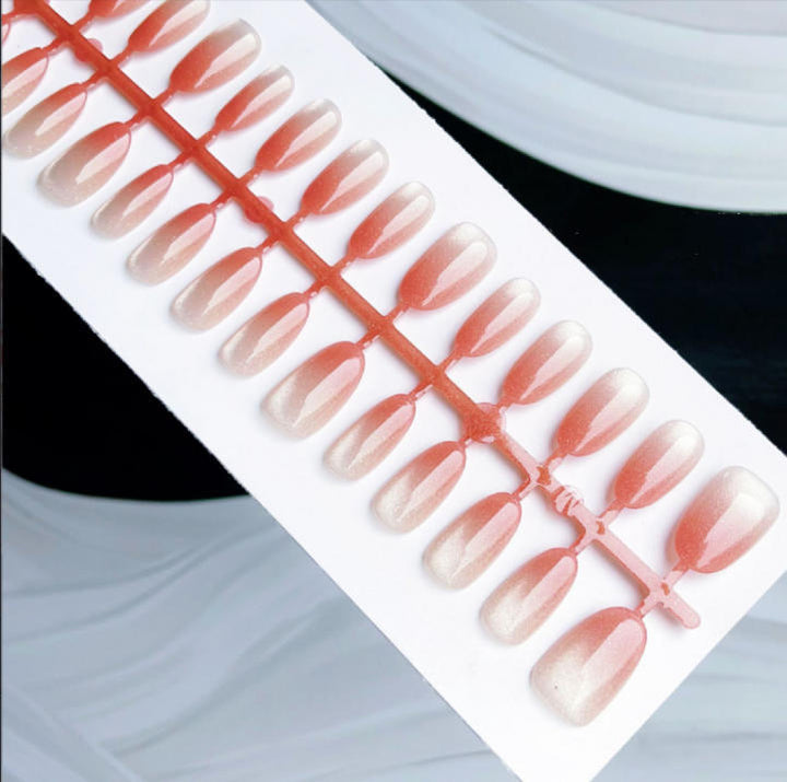 Acrylic nail set with elegant decorations Bowlift