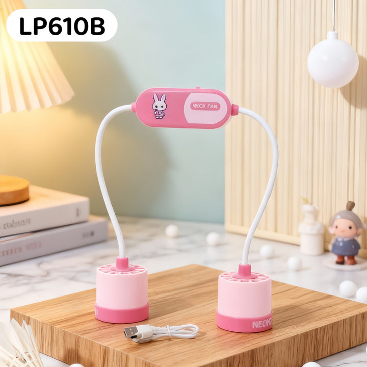 Women's Portable Dual Fan with Flexible Hose Design Bowlift