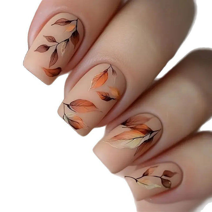 Autumn-Inspired Decorative Nail Art Bowlift