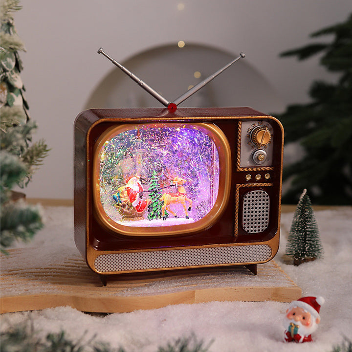 Nostalgic Christmas TV Decoration Bowlift