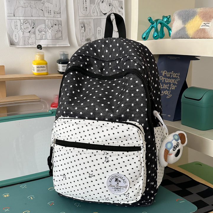 Playful Star-Patterned Backpack Bowlift 1791205809