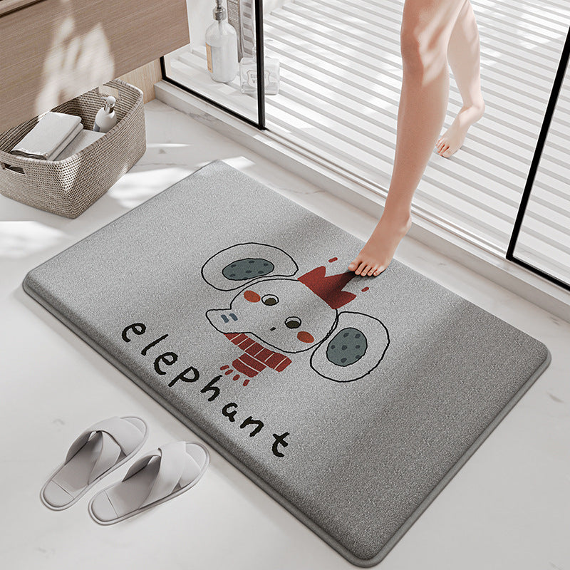 Funny Cartoon Bath Mat Bowlift