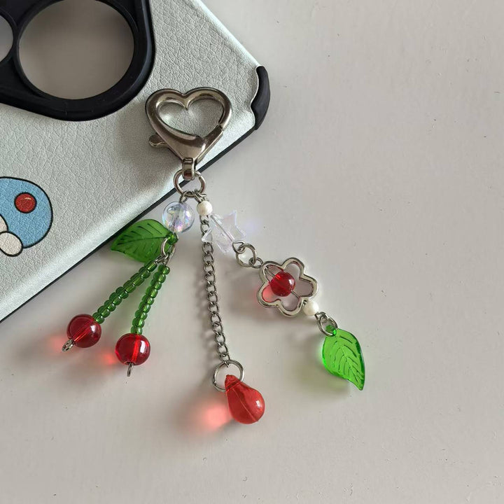 Charming Floral Pendant Keychain Bowlift