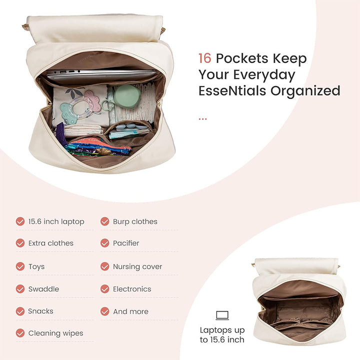Multifunctional Quilted Backpack Bowlift