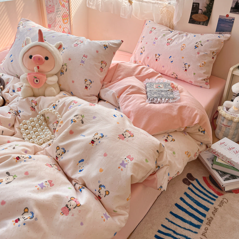 Children's Whimsical Cartoon-Themed Bedding Set