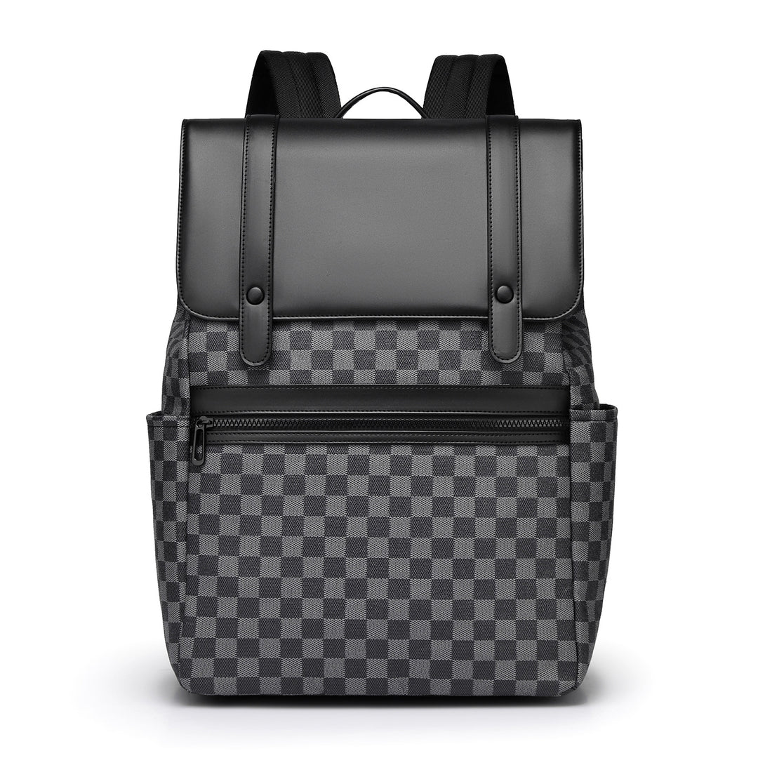 Modern Checkered Pattern Backpack Bowlift
