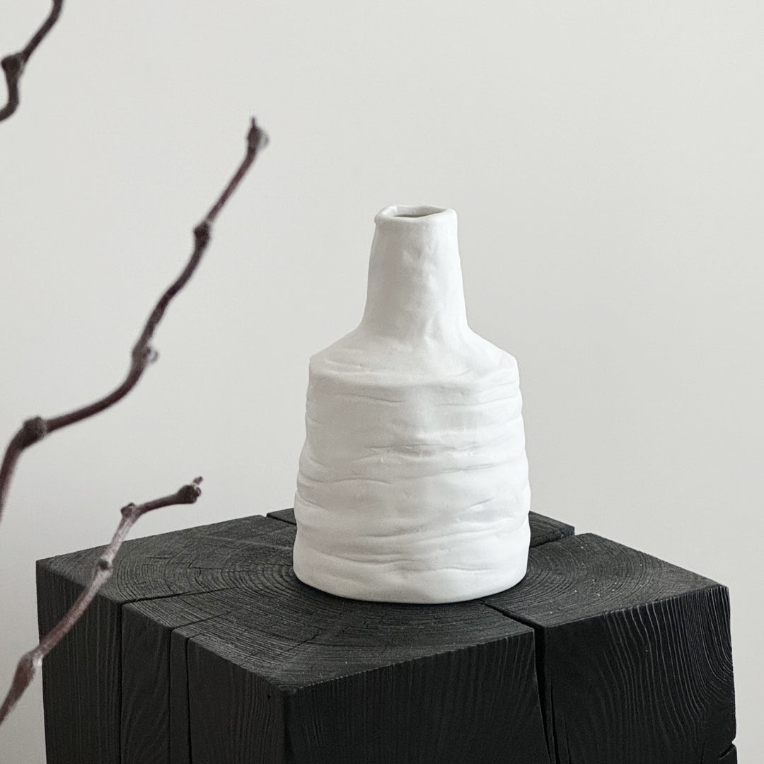 Textured Ceramic Art Vase
