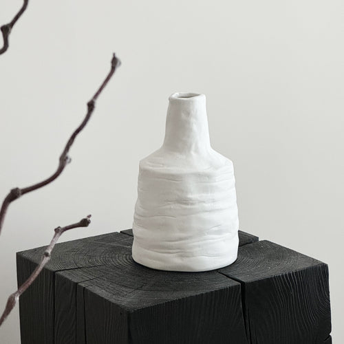 Textured Ceramic Art Vase