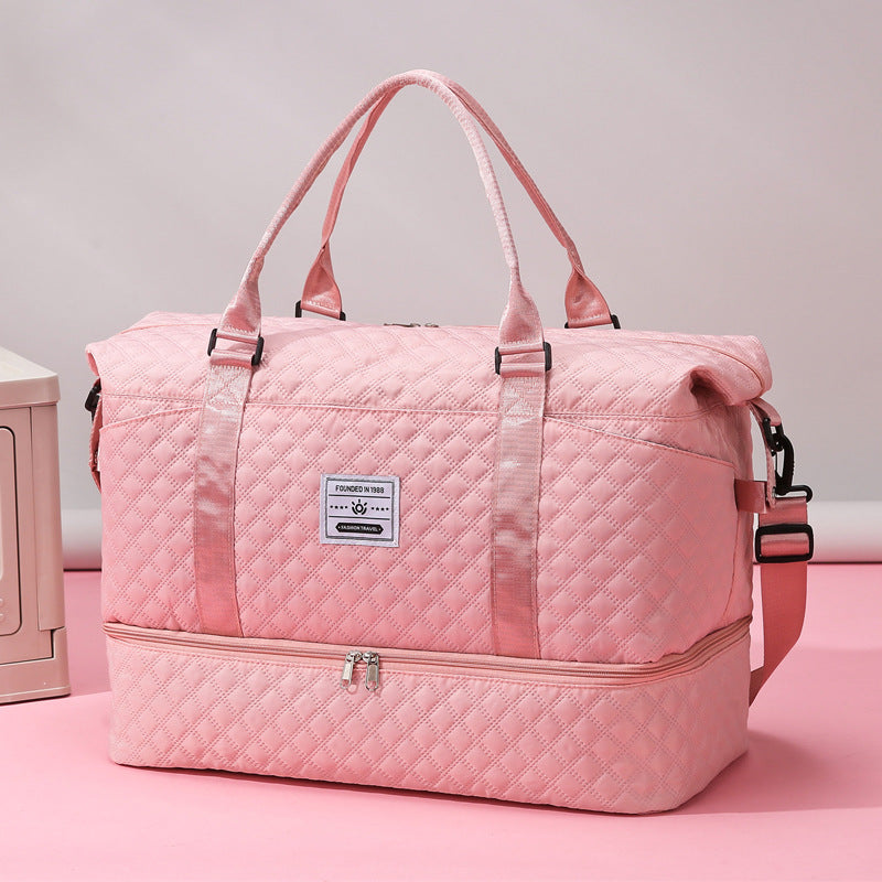 Quilted Travel Weekender Bag