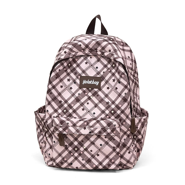 Playful Geometric Pattern Backpack Bowlift