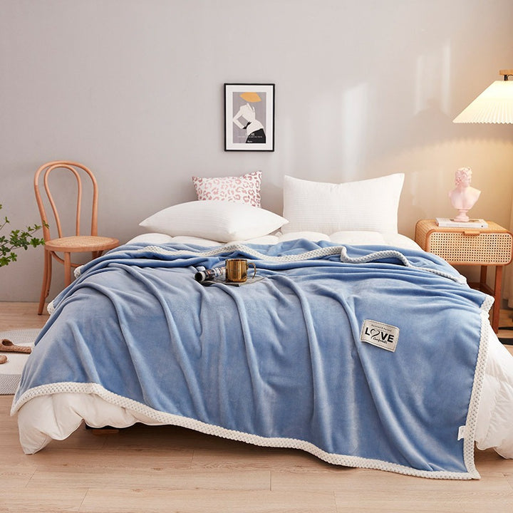 Women soft plush blanket with playful design Bowlift